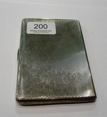 Lot 200 - Silver cigarette case 5.4 ounces