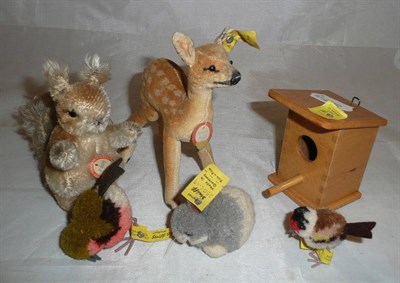 Lot 228 - Five Steiff animals