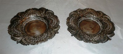 Lot 297 - A pair of silver bonbon dishes