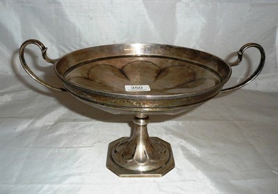 Lot 350 - A silver presentation comport