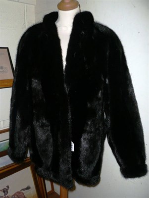 Lot 398 - Modern dark mink jacket