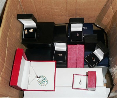 Lot 425 - Box of modern jewellery, watches etc