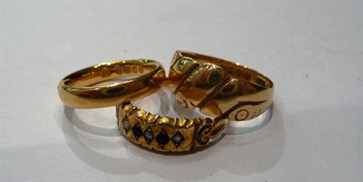 Lot 429 - Three gold rings