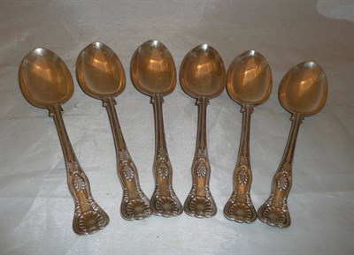 Lot 433 - Six kings pattern silver table spoons approx 17 oz