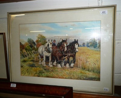 Lot 464 - DM and EM Alderson; shire haymaking, watercolour