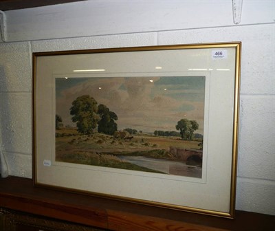 Lot 466 - Percy Lancaster - 'Haymaking near Settle, Yorkshire' signed watercolour