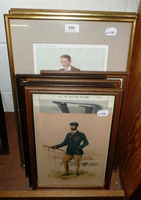 Lot 486 - Eight Vanity Fair spy prints and a Gaf print