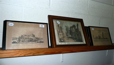 Lot 496 - Eleven framed architectural prints