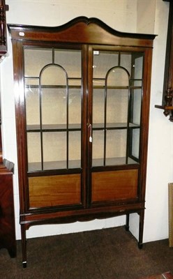 Lot 506 - Edwardian inlaid mahogany display cabinet