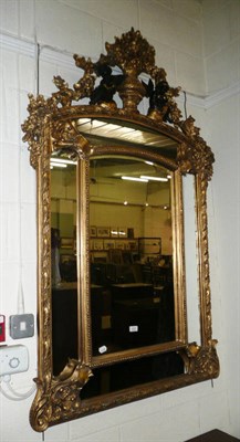 Lot 512 - Large gilt framed reproduction wall mirror