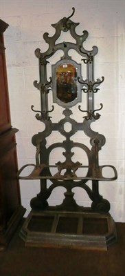 Lot 519 - Cast iron hall stand