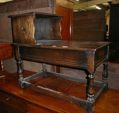 Lot 528 - Oak telephone table