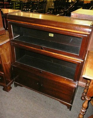 Lot 570 - Wilton stacking glazed two tier bookcase