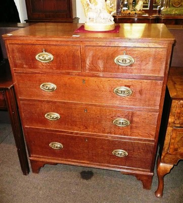 Lot 577 - Victorian oak chest of drawers