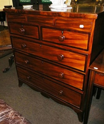 Lot 580 - A Victorian mahogany inlaid chest of drawers