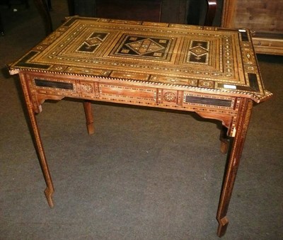 Lot 609 - Eastern inlaid table