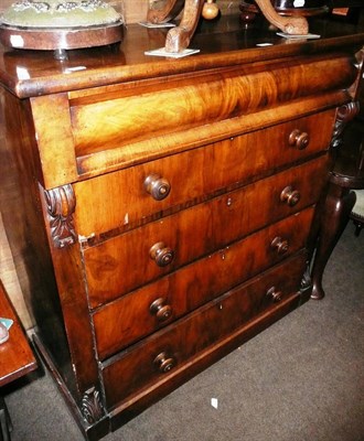 Lot 636 - Victorian mahogany chest of drawers