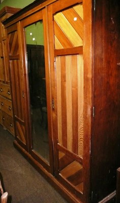 Lot 640 - Victorian triple wardrobe