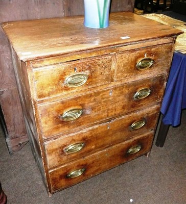 Lot 649 - 19th century pine four height chest of drawers