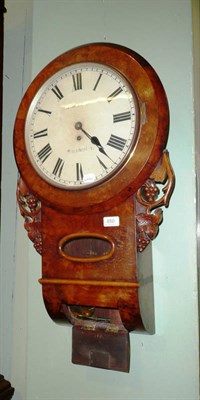 Lot 650 - Murray of Manchester walnut cased wall clock