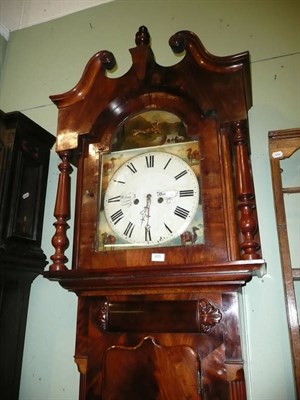 Lot 655 - Late Victorian mahogany cased grandfather clock by Wilson of Bradford