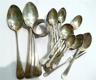 Lot 56 - A small quantity of silver flatware, 16oz approx