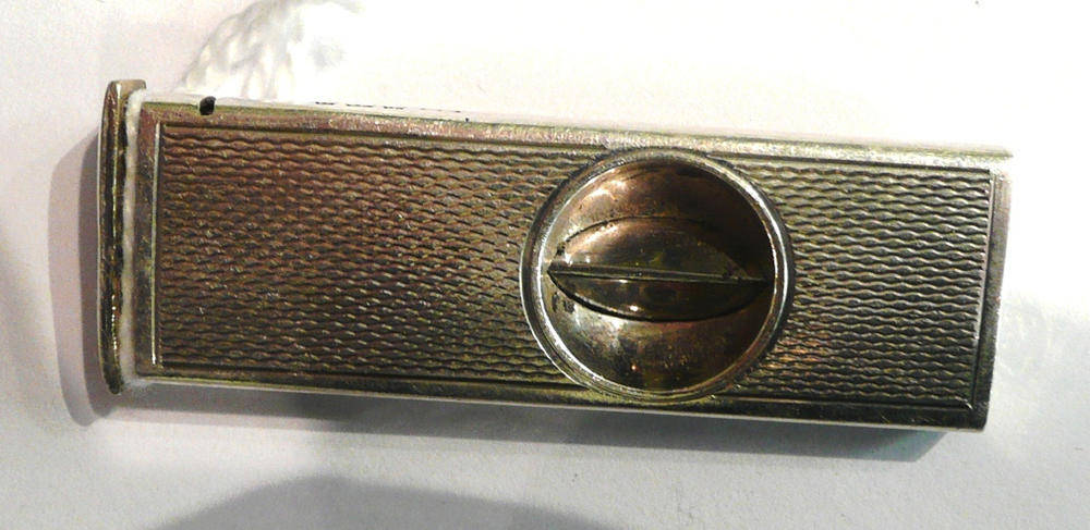 Lot 66 - A silver cigar cutter