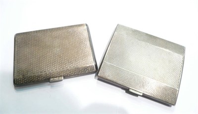 Lot 68 - Two silver cigarette cases, 5oz approx
