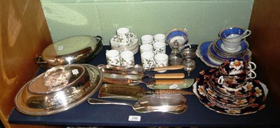 Lot 106 - Ceramics and silver plate including a Wedgwood coffee service, Royal Albert tea service, crumb...