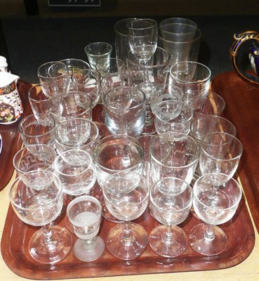 Lot 143 - A quantity of mainly 19th century drinking glasses