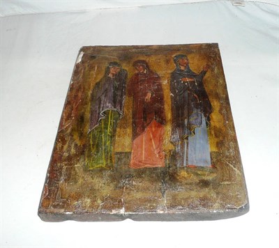 Lot 173 - An antique Russian icon