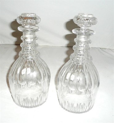 Lot 188 - A pair of George III decanters (a.f.)