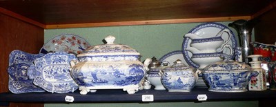 Lot 256 - A collection of blue and white including assorted tureens, dishes, plates etc also a small quantity