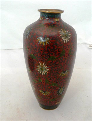 Lot 293 - 19th century Chinese cloisonne vase