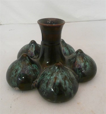 Lot 300 - Linthorpe pottery vase designed by Christopher Dresser (chipped)