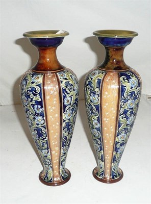 Lot 307 - Pair of Doulton vases