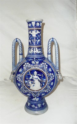 Lot 318 - German twin-handled vase