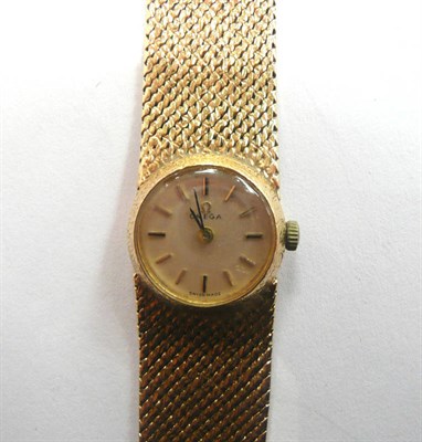 Lot 367 - 9ct gold lady's Omega watch