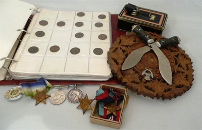 Lot 413 - Small quantity of medals and coins