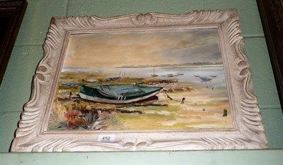 Lot 452 - Oil painting, 'Boats' by Anne Estelle Rice