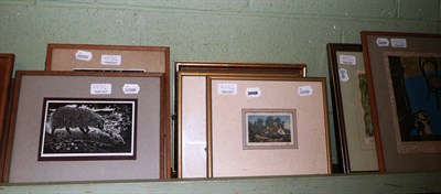 Lot 457 - Eighteen assorted framed pictures