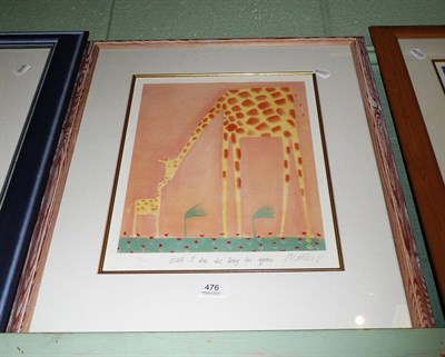 Lot 476 - Mackenzie Thorpe print 'Will I be as big as you?' signed artist proof 631/850