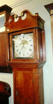 Lot 509 - Fruitwood thirty hour longcase clock