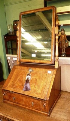 Lot 577 - A walnut dressing table mirror in the 17th century style