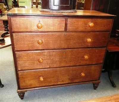 Lot 627 - Large Victorian oak chest of drawers