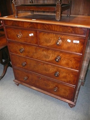 Lot 630 - Victorian mahogany four height chest