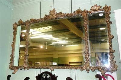 Lot 664 - A 19th century gilt gesso wall mirror