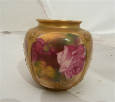 Lot 57 - A Royal Worcester floral vase