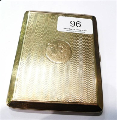 Lot 96 - A 9ct gold cigarette case, approx 122g