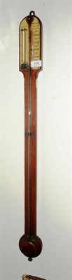 Lot 176 - A stick barometer (tube a.f.)